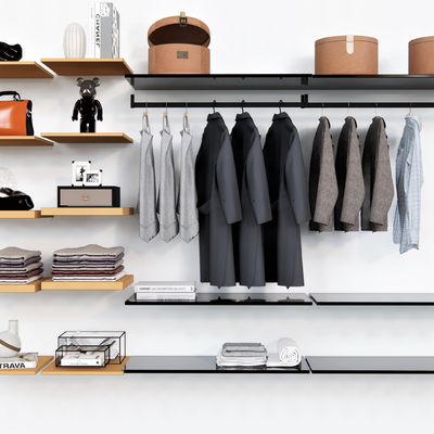  现代衣服鞋子su模型 