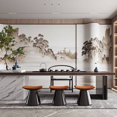 茶室精选su模型合辑