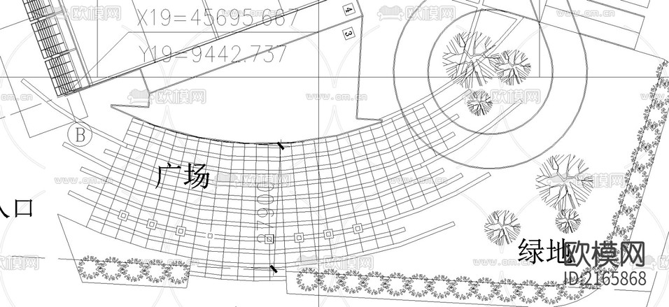 規(guī)劃總平面cad施工圖下載(渲染圖2)