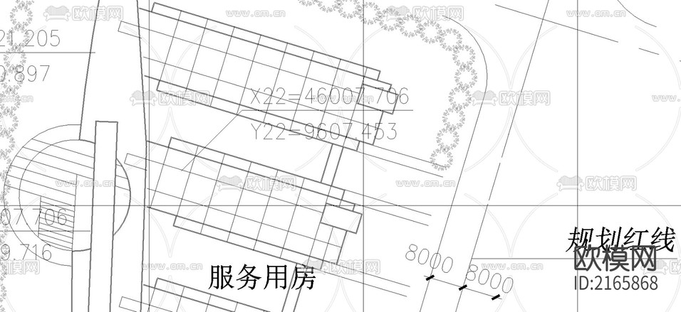 規(guī)劃總平面cad施工圖下載(渲染圖1)