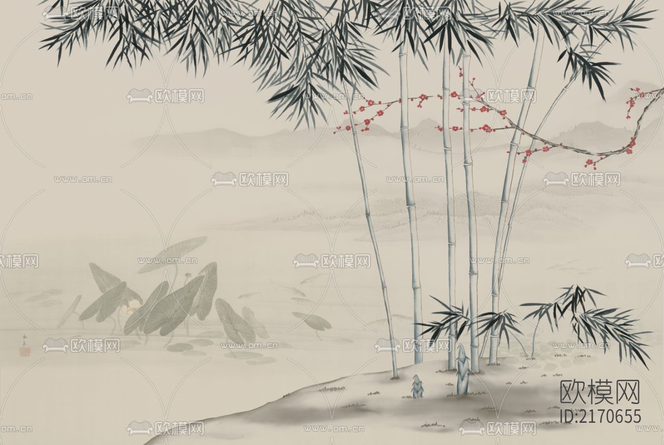 新中式壁纸