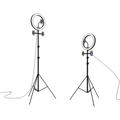  现代直播摄影架su模型 