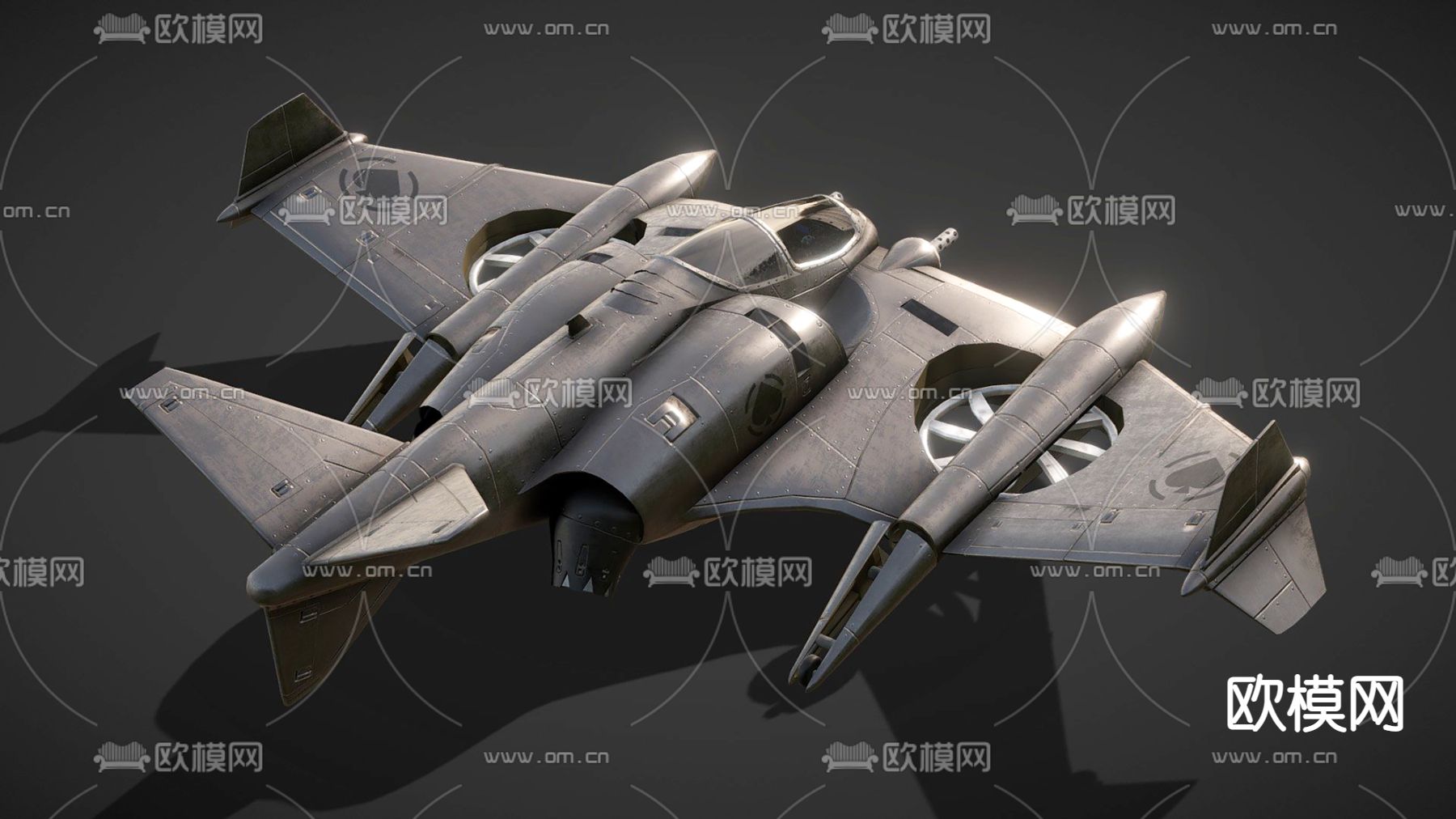 现代战斗机3d模型下载（渲染图1）