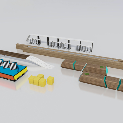  现代户外创意坐凳su模型 