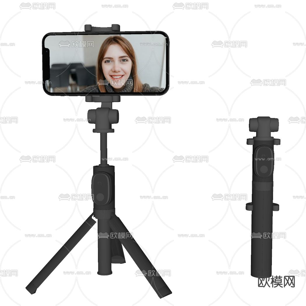 现代直播摄影架su模型下载