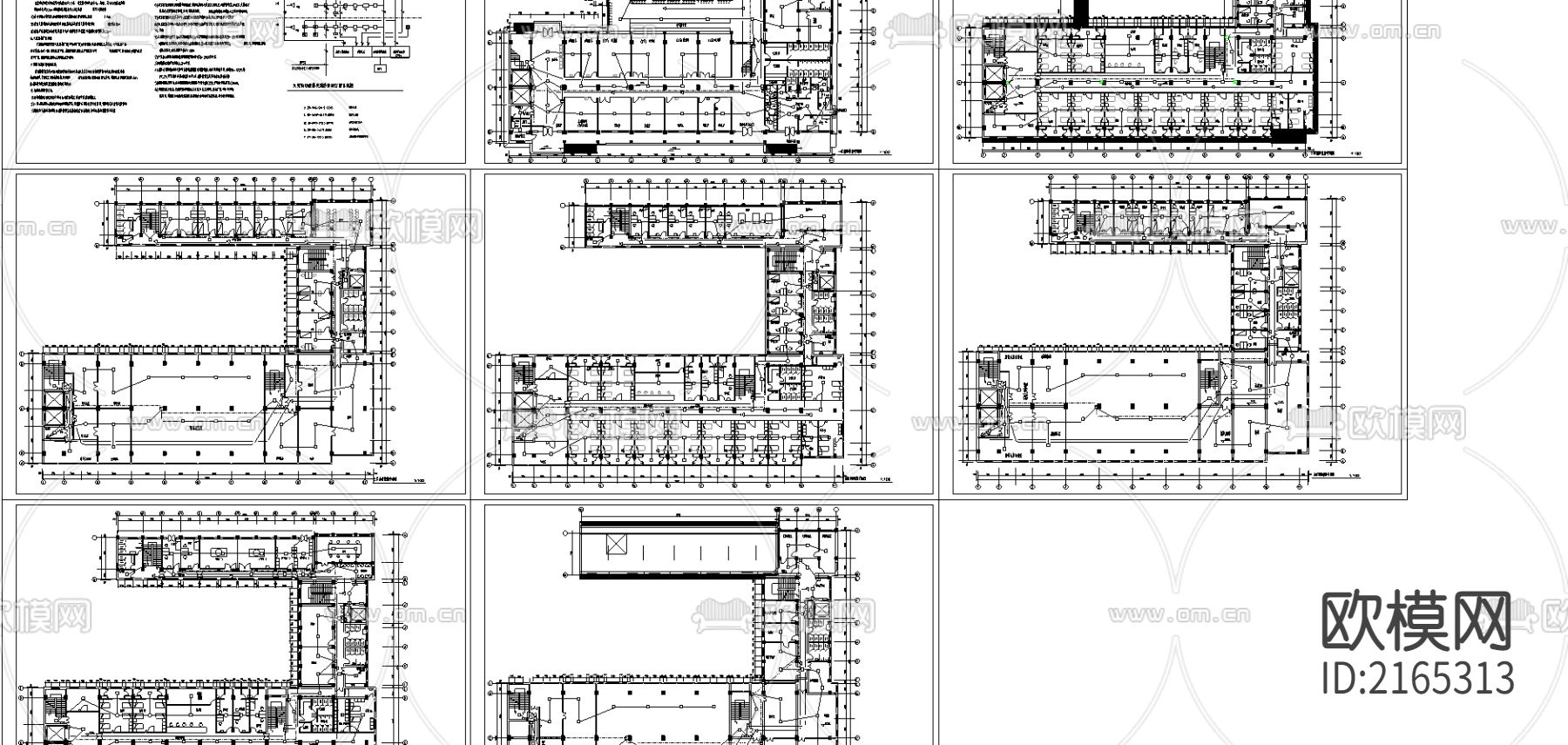 同仁堂消防CAD施工图下载（渲染图1）