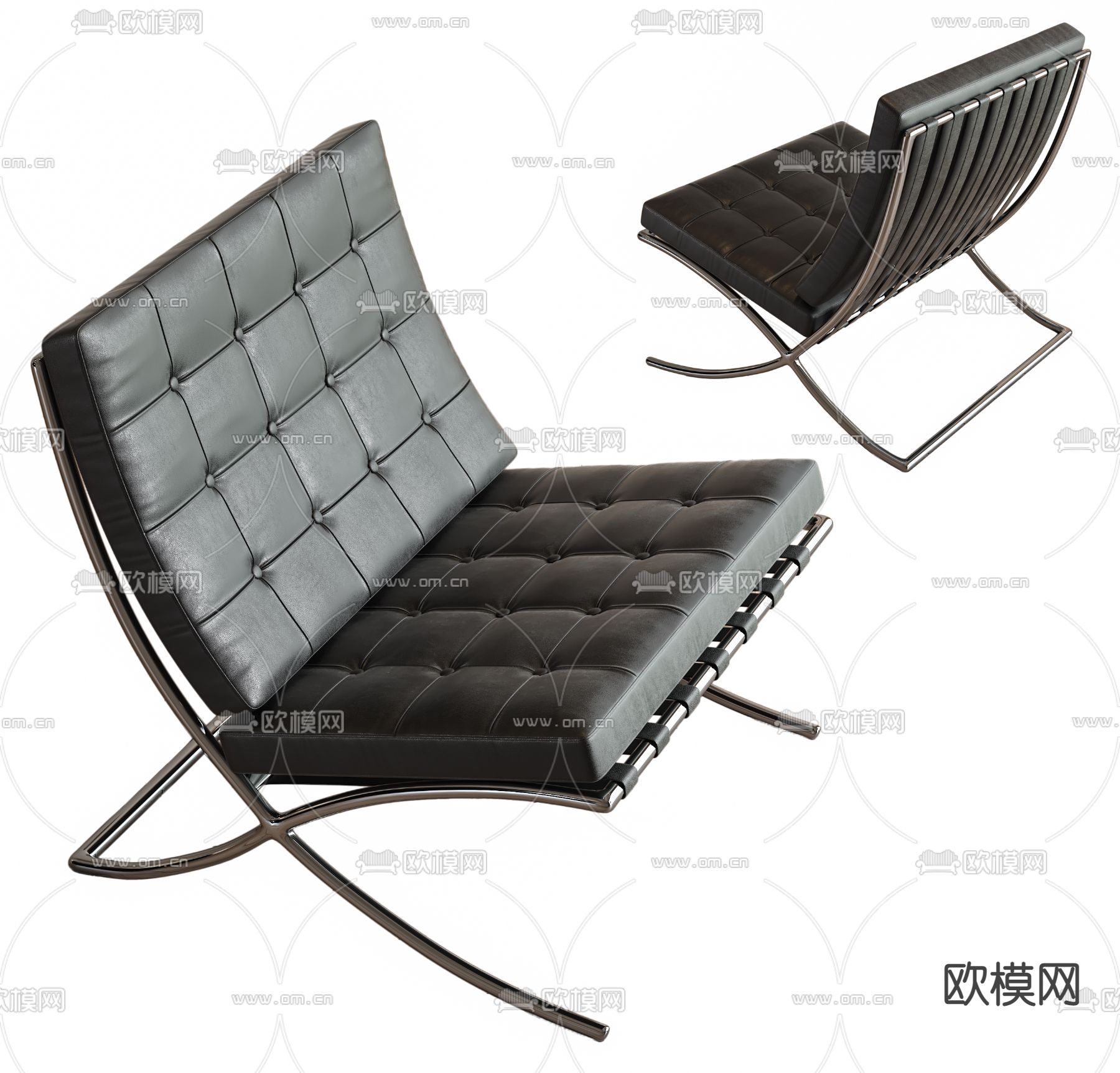 Roche Bobois休闲椅3d模型下载