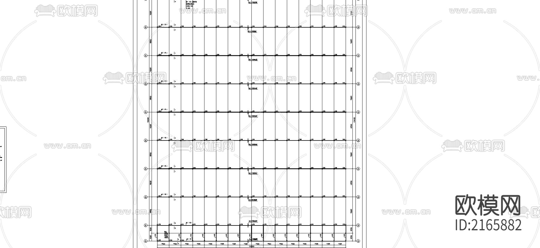 钢结构石材城cad施工图下载（渲染图3）