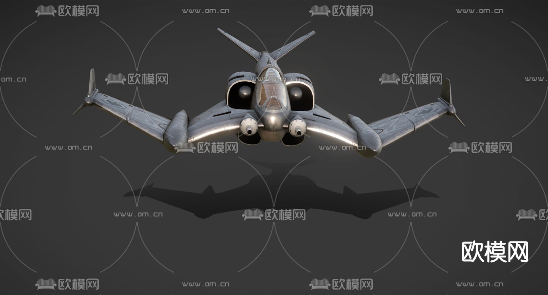 现代战斗机3d模型下载（渲染图3）