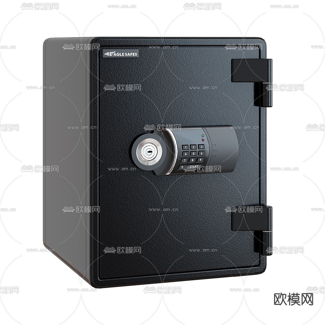现代保险柜保险箱su模型下载（渲染图3）