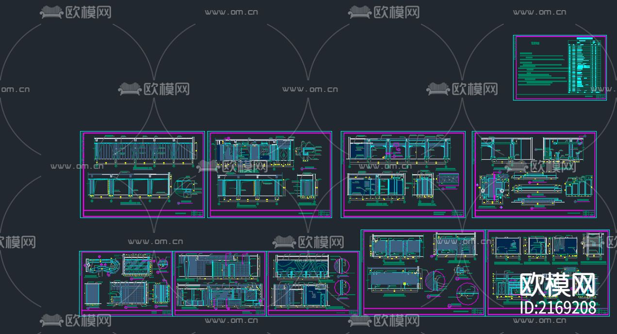 中式餐厅cad施工图下载（渲染图4）