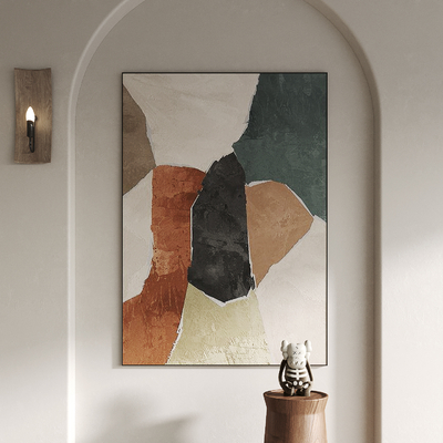 侘寂风装饰画su模型