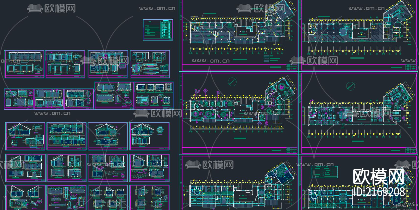 中式餐厅cad施工图下载（渲染图1）