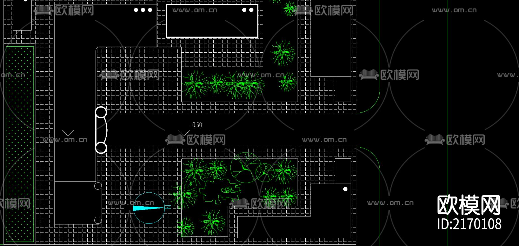 教学楼cad施工图下载（渲染图3）