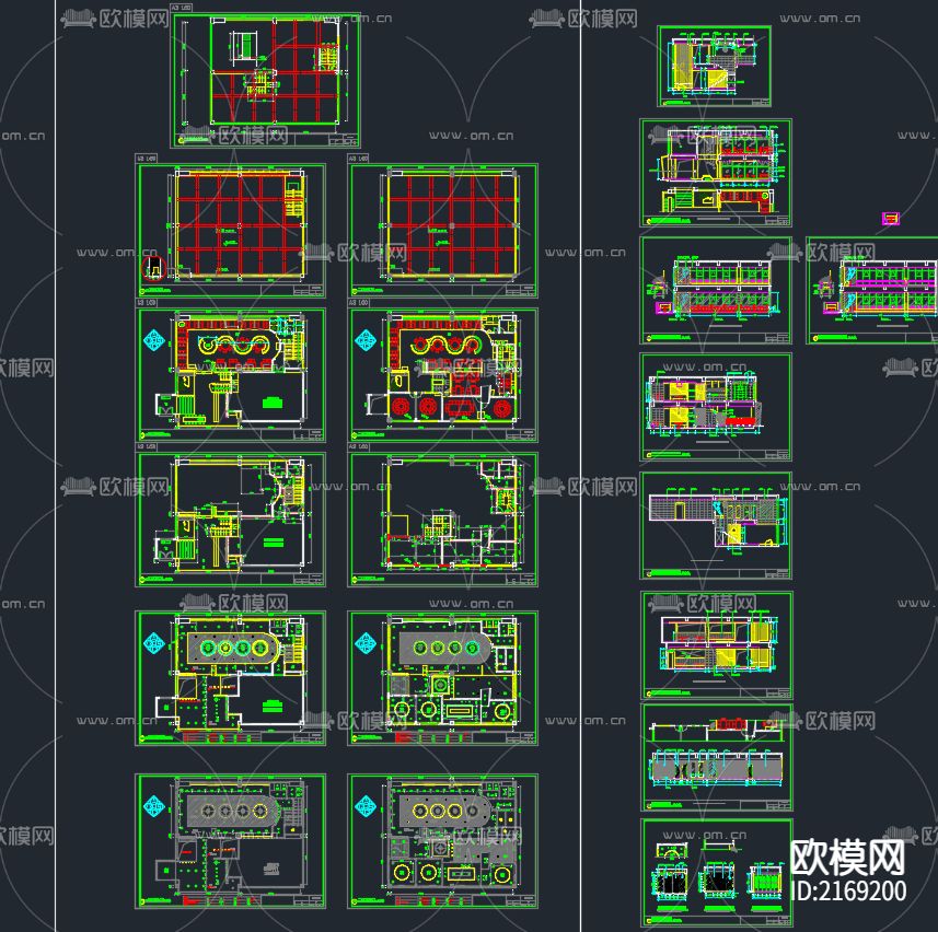 金山渔人码头cad施工图下载（渲染图2）