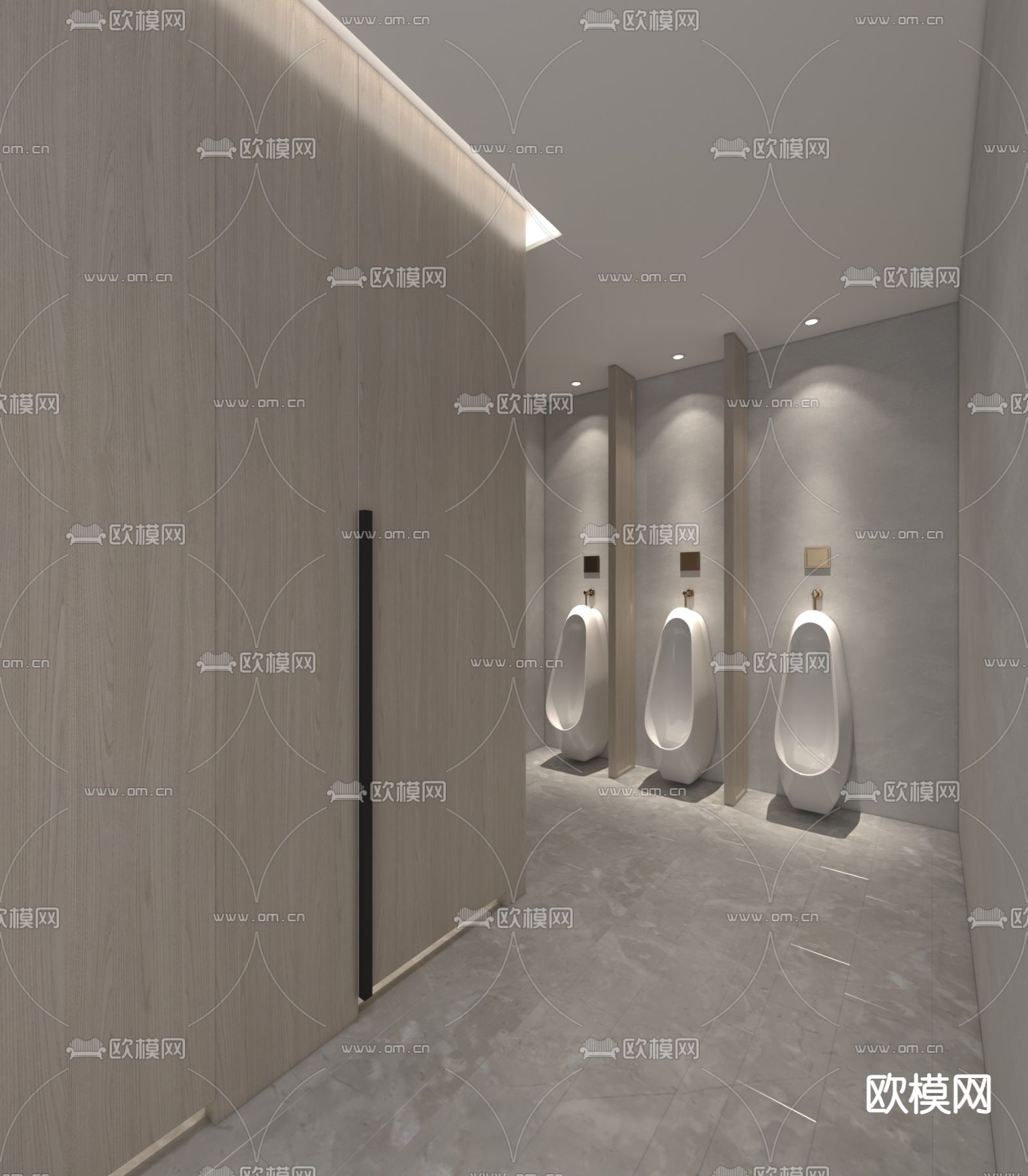 现代公共卫生间免费3d模型下载