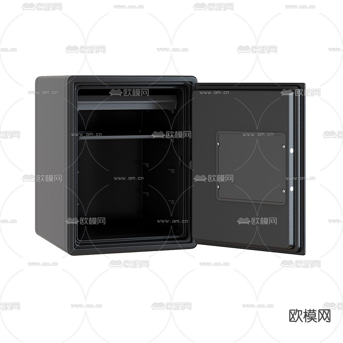 现代保险柜保险箱su模型下载（渲染图2）