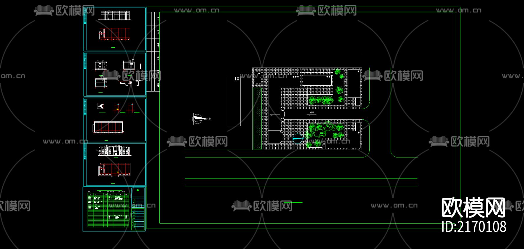 教学楼cad施工图下载（渲染图1）