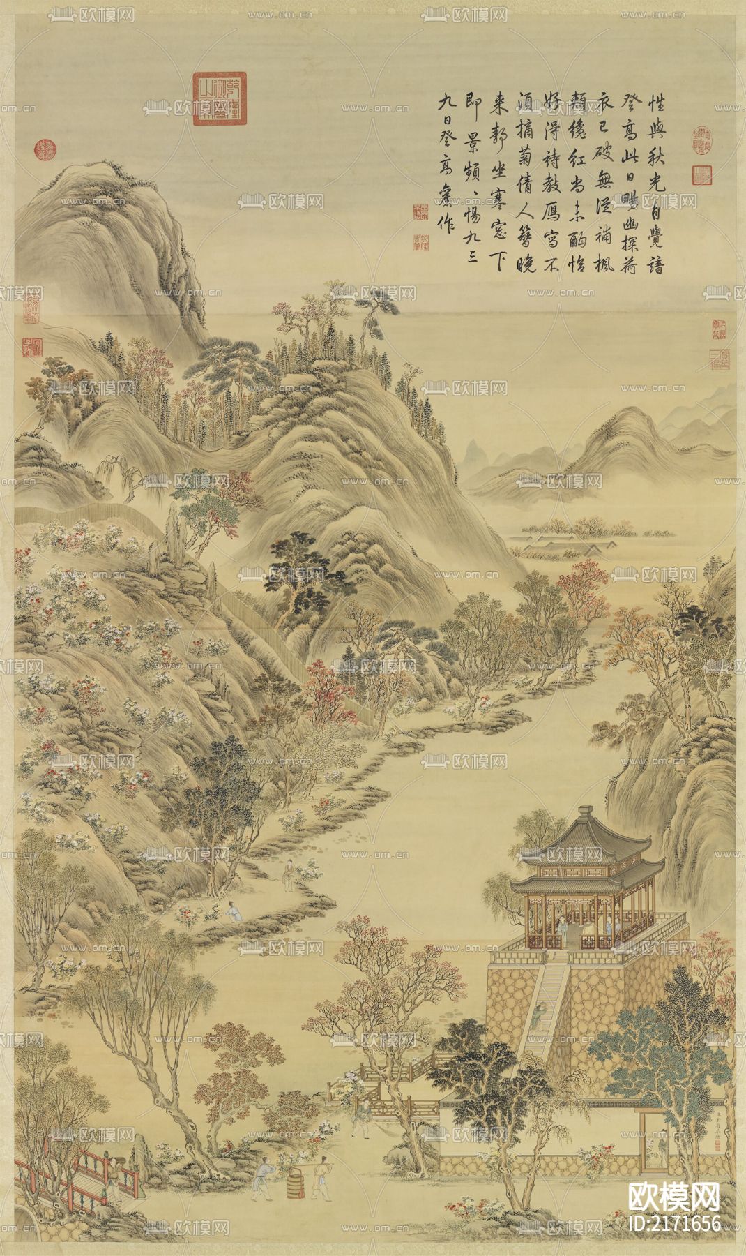 无射戒寒图装饰画贴图下载