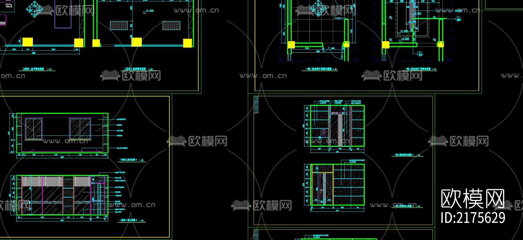 超市cad施工图下载（渲染图3）