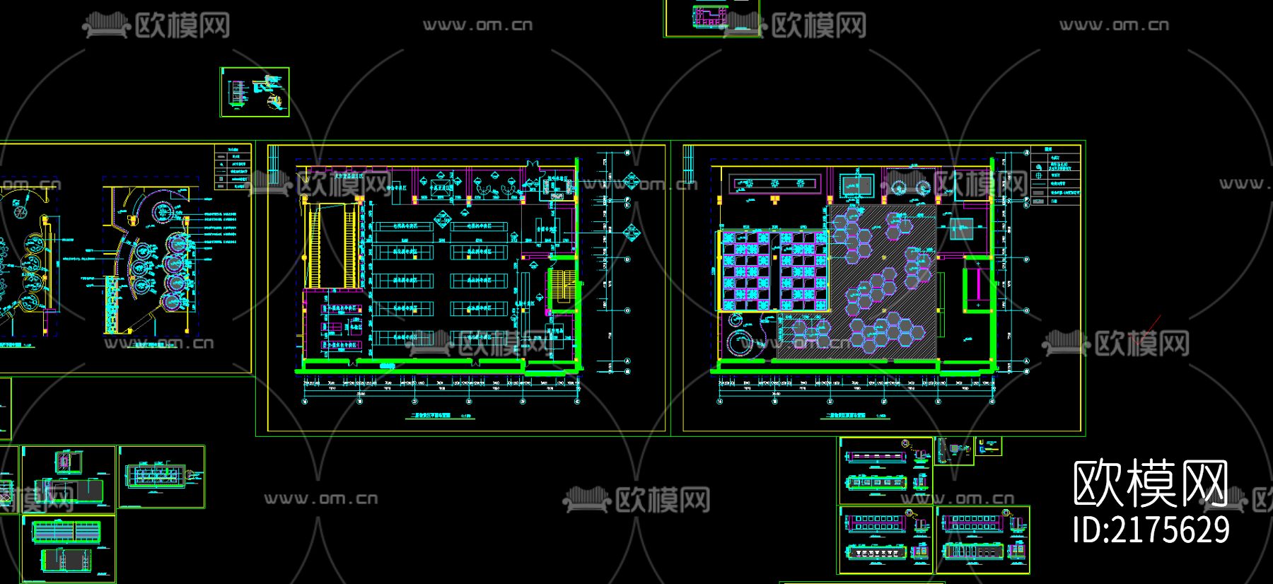 超市cad施工图下载（渲染图1）