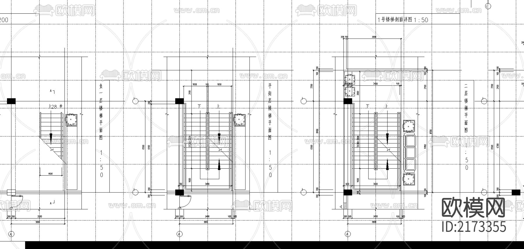 大学生学术研习中心设计CAD施工图下载（渲染图3）