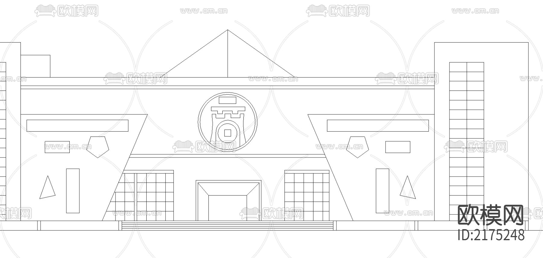 博物馆cad施工图下载（渲染图1）