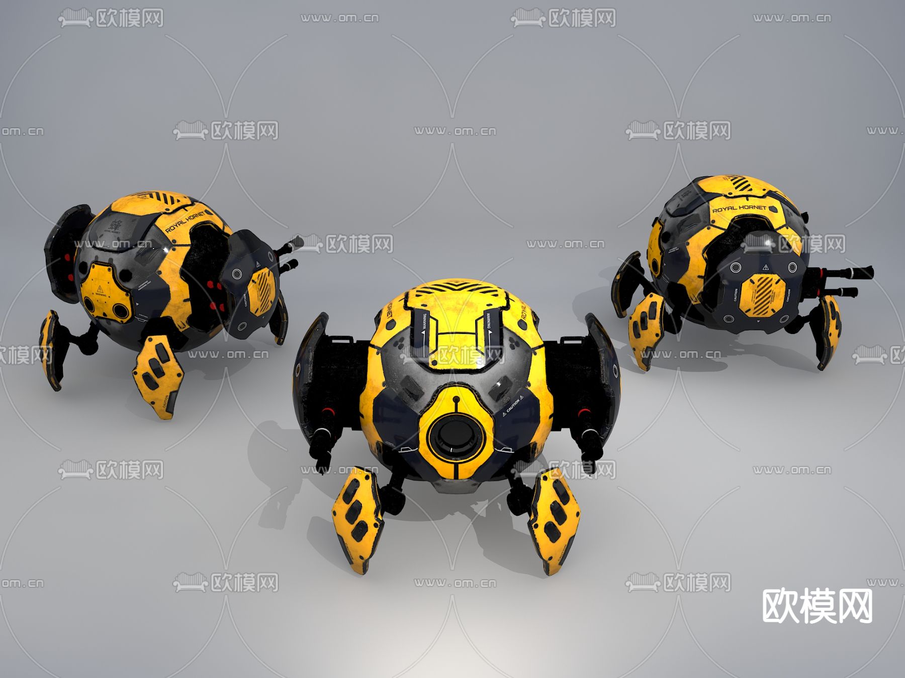 工业风机器人3d模型下载