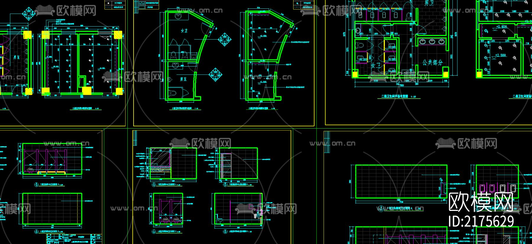 超市cad施工图下载（渲染图2）