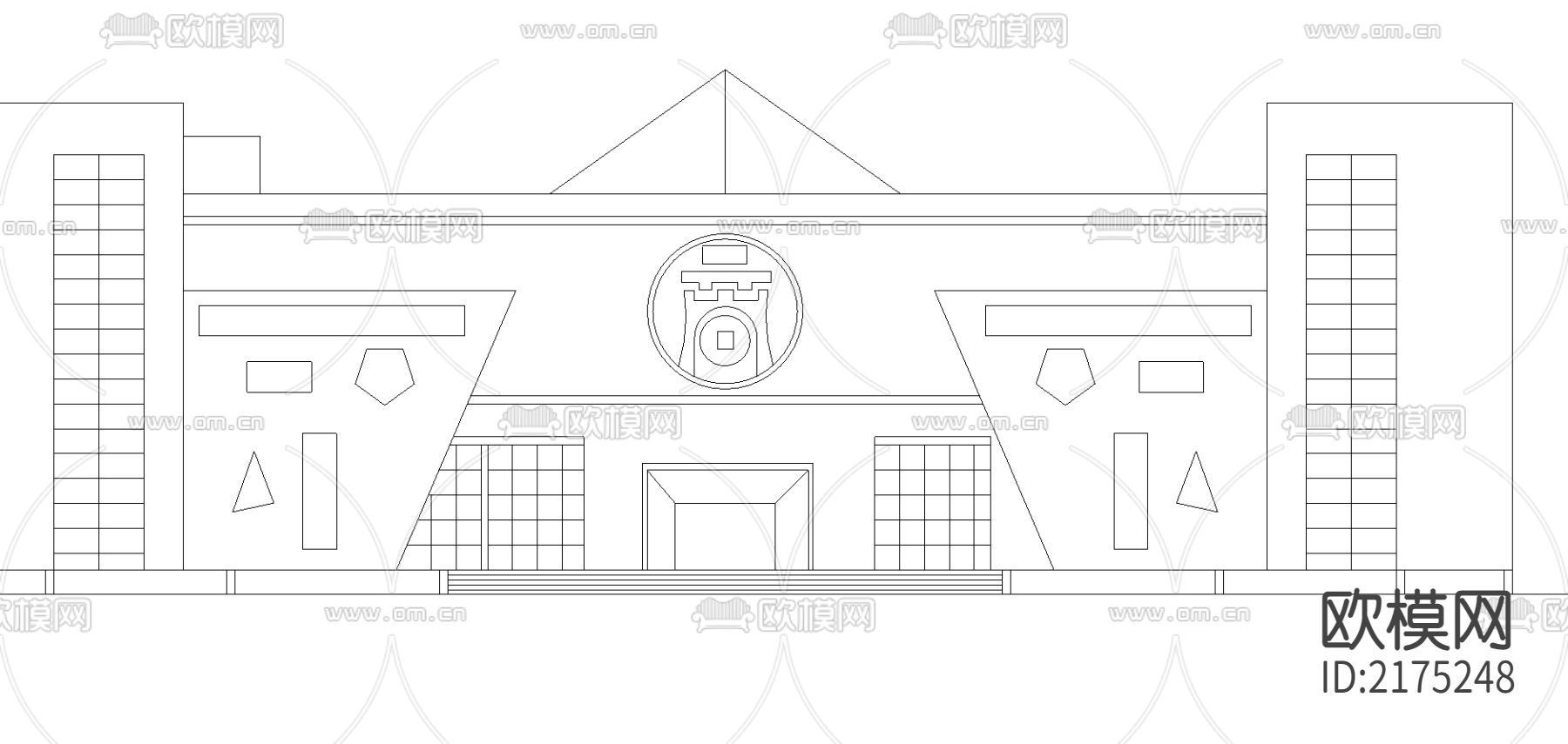 博物馆cad施工图下载（渲染图3）
