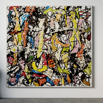  侘寂风装饰画su模型 