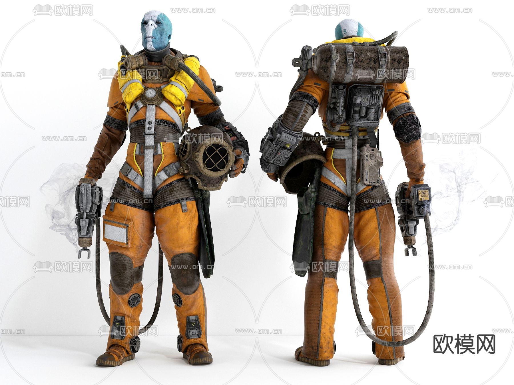 现代科幻人物3d模型下载