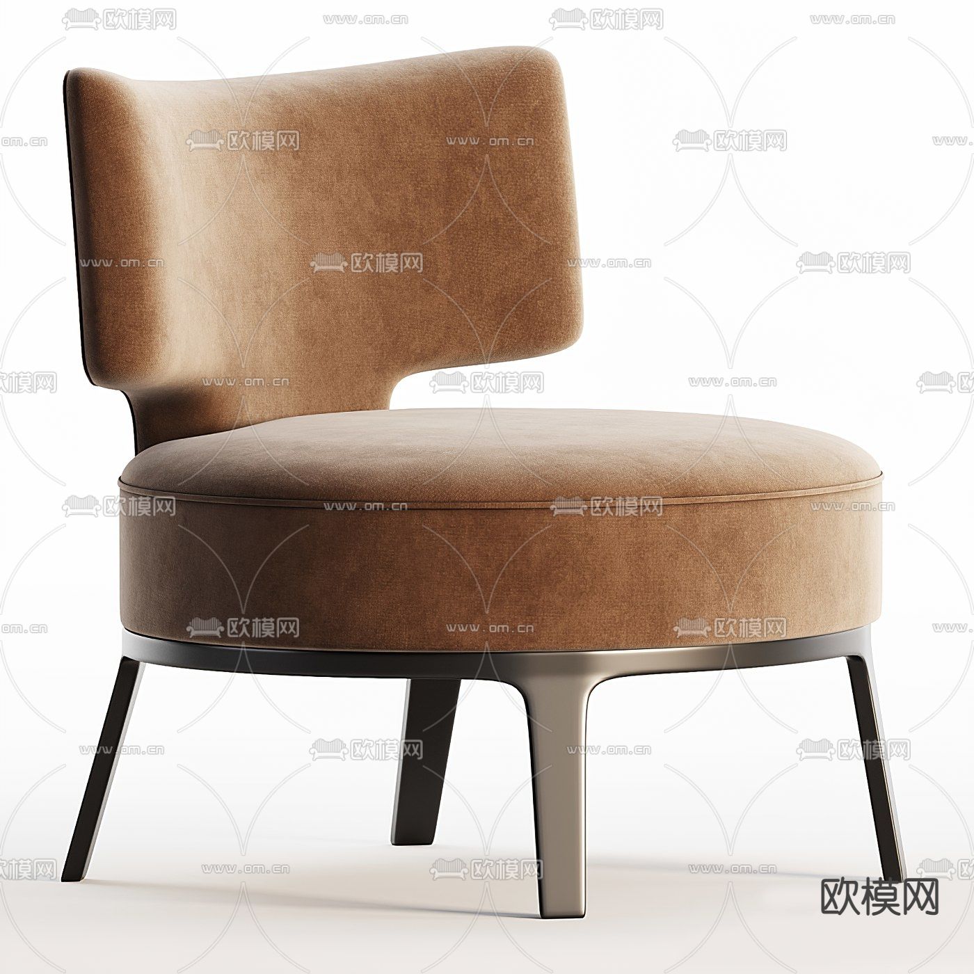 FLEXFORM 休闲椅单椅3d模型下载（渲染图1）