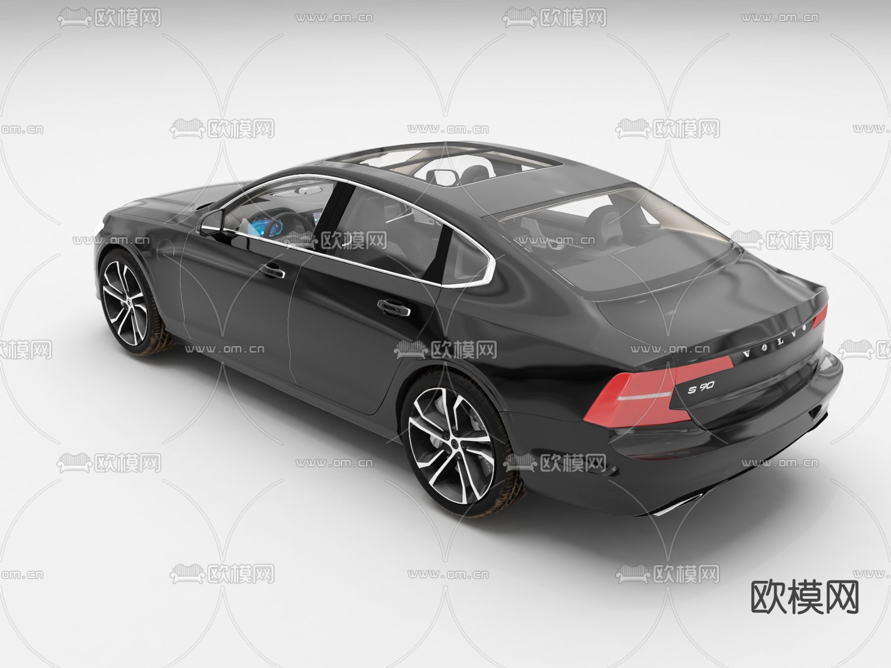 现代小轿车3d模型下载