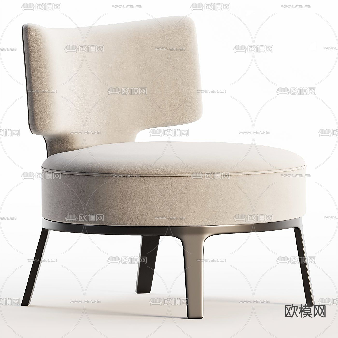 FLEXFORM 休闲椅单椅3d模型下载（渲染图2）