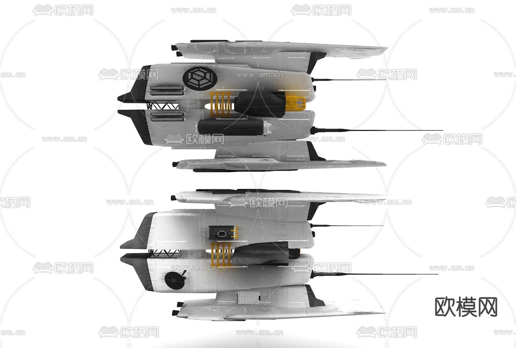 现代宇宙飞船3d模型下载