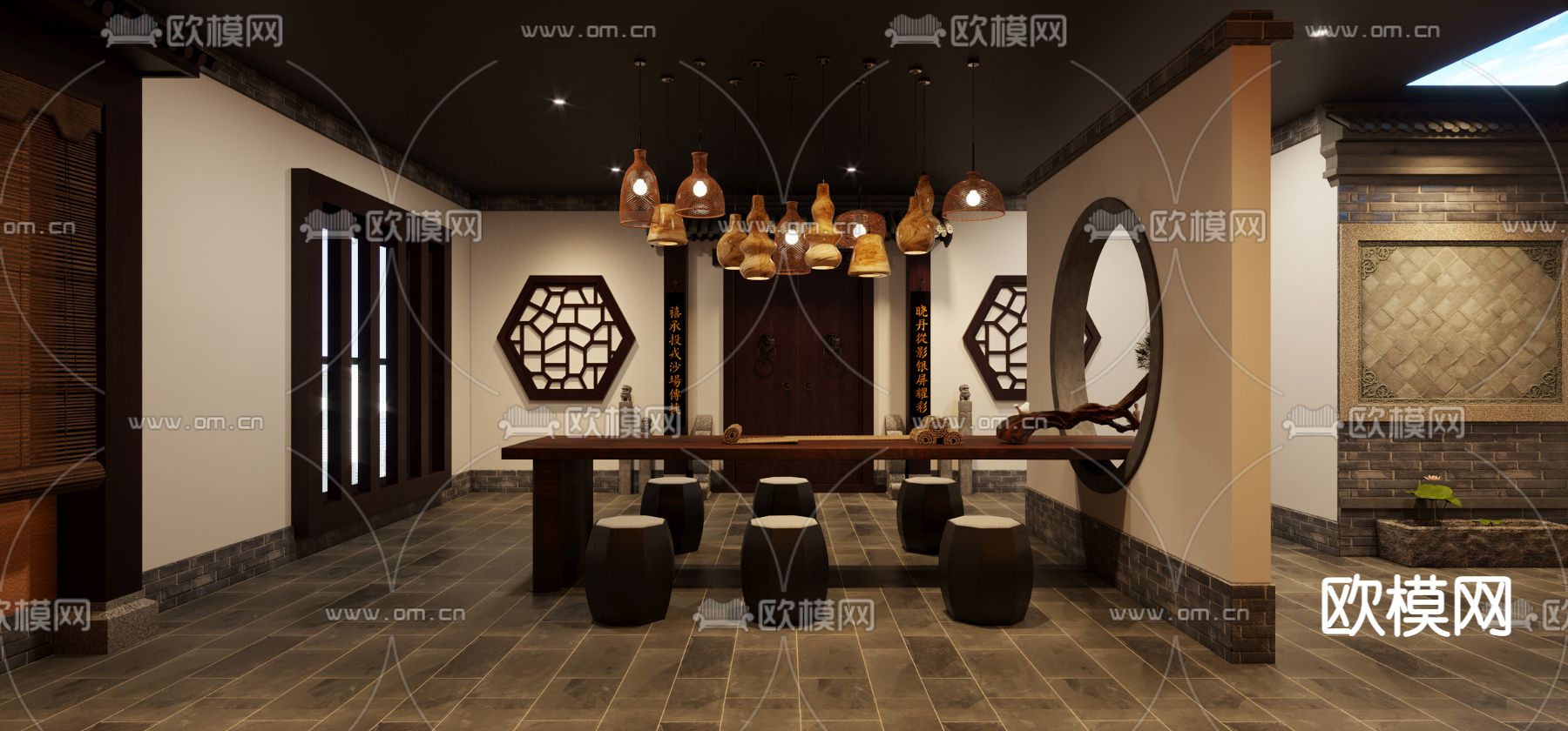 中式剧本杀3d模型下载（渲染图3）