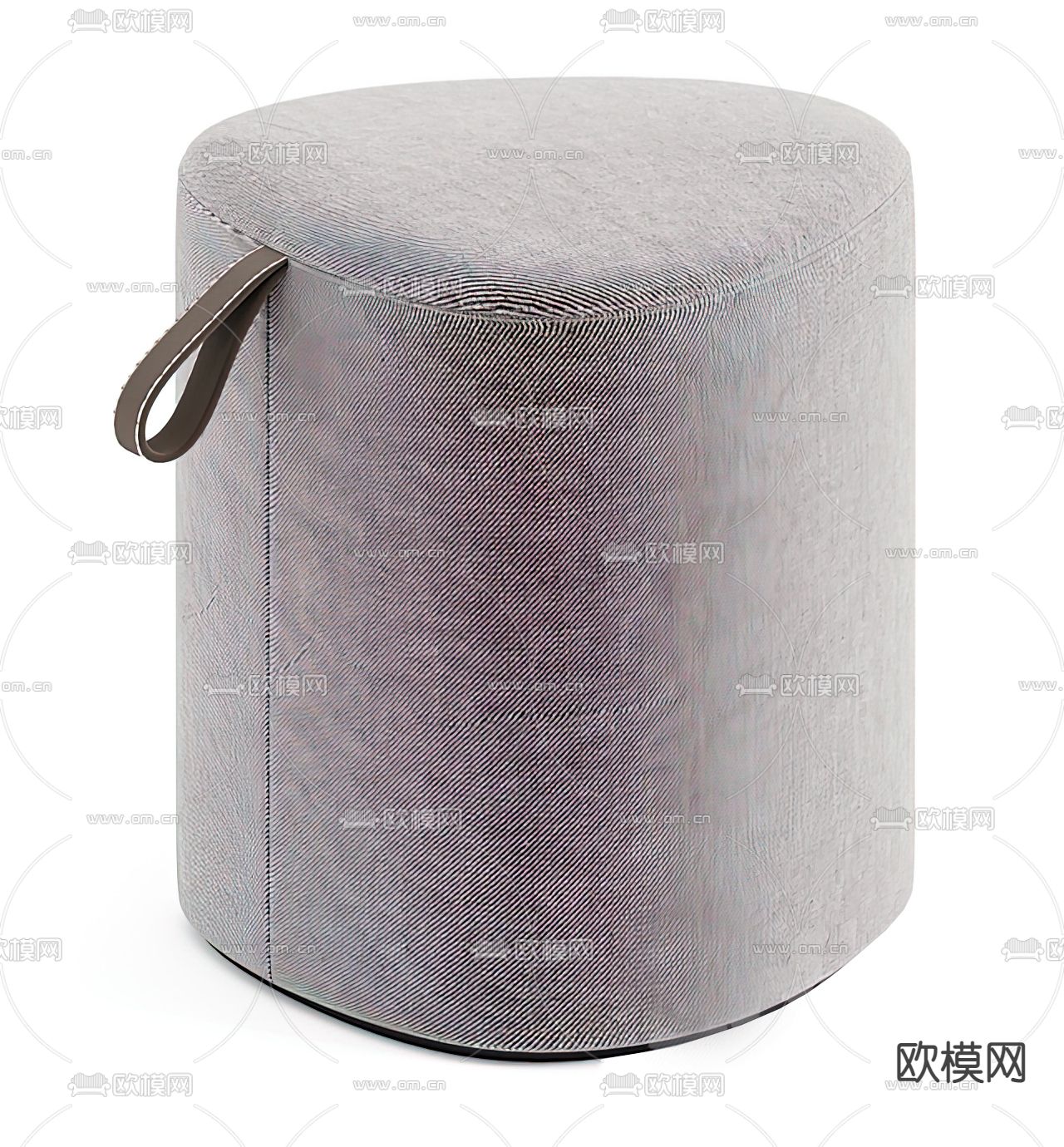 现代简约布艺圆凳3d模型下载
