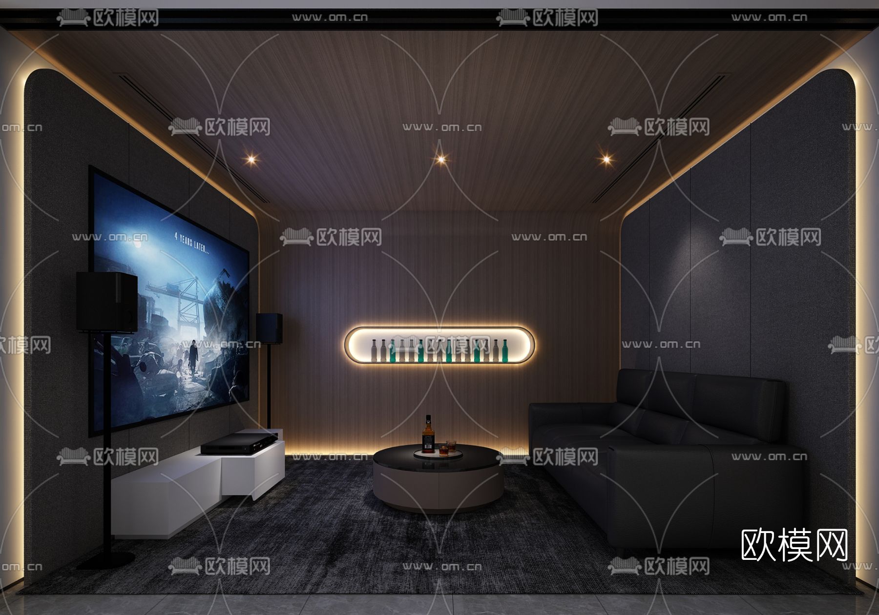 现代卧室3d模型