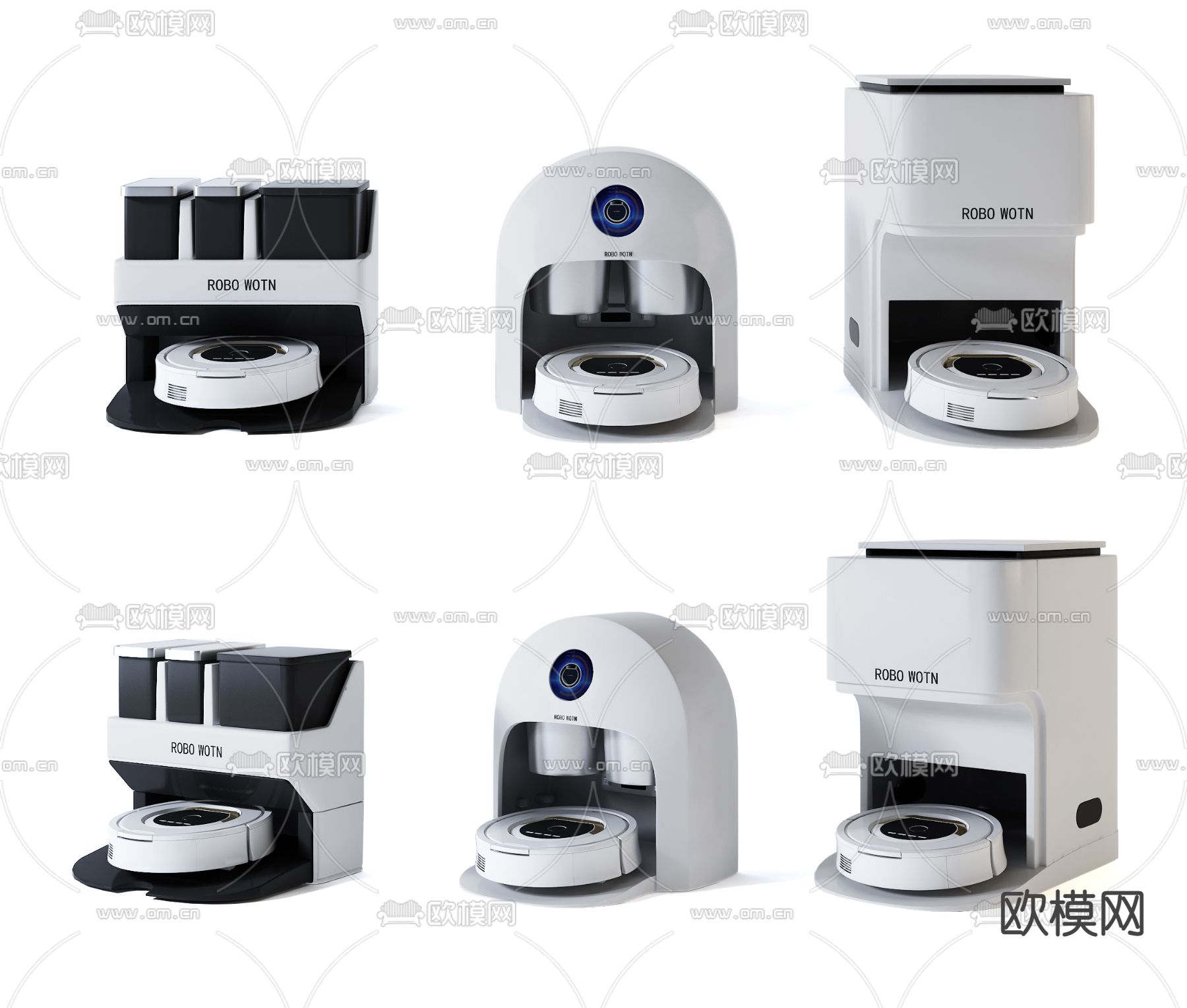 现代扫地机器人su模型下载（渲染图1）