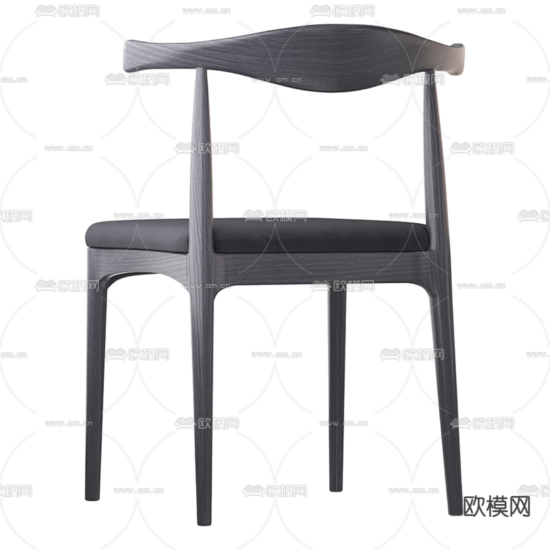 北欧实木单椅3d模型下载（渲染图3）