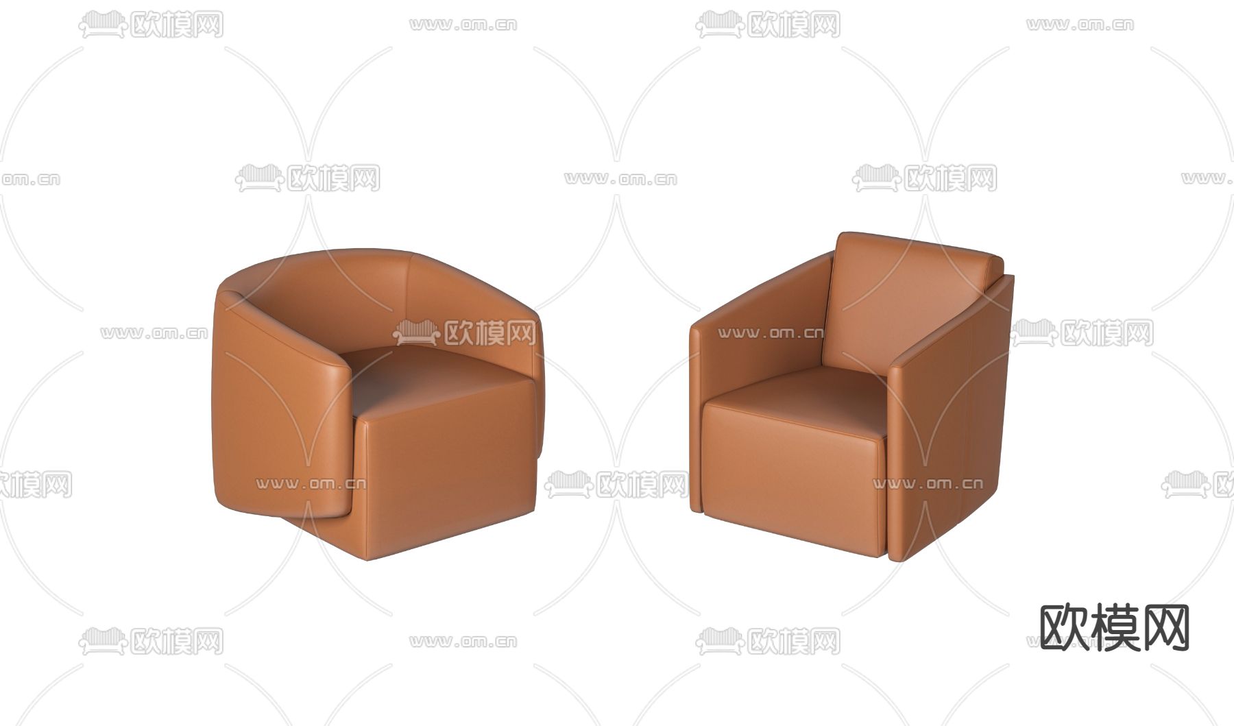 现代单人沙发3d模型下载