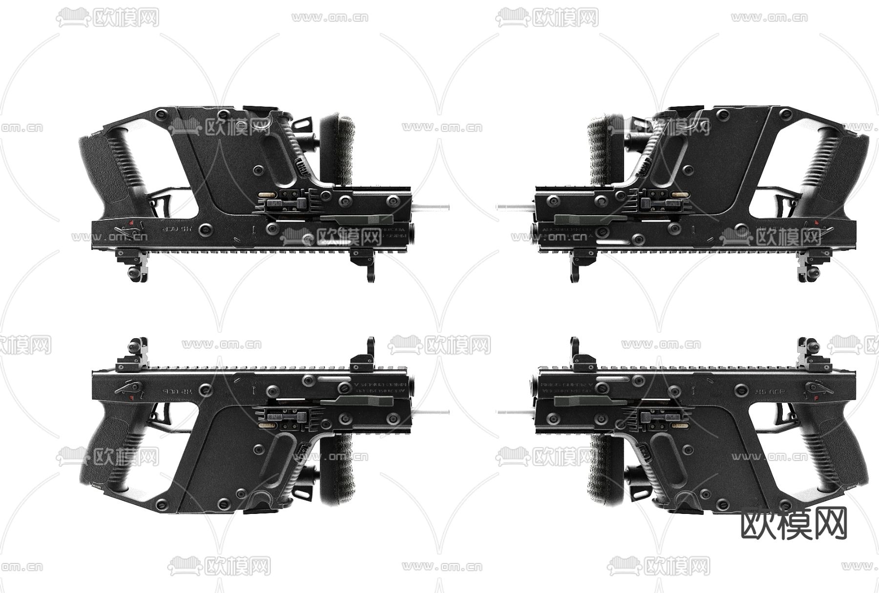 冲锋枪3d模型下载