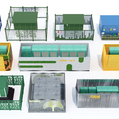 现代工业配电箱su模型 