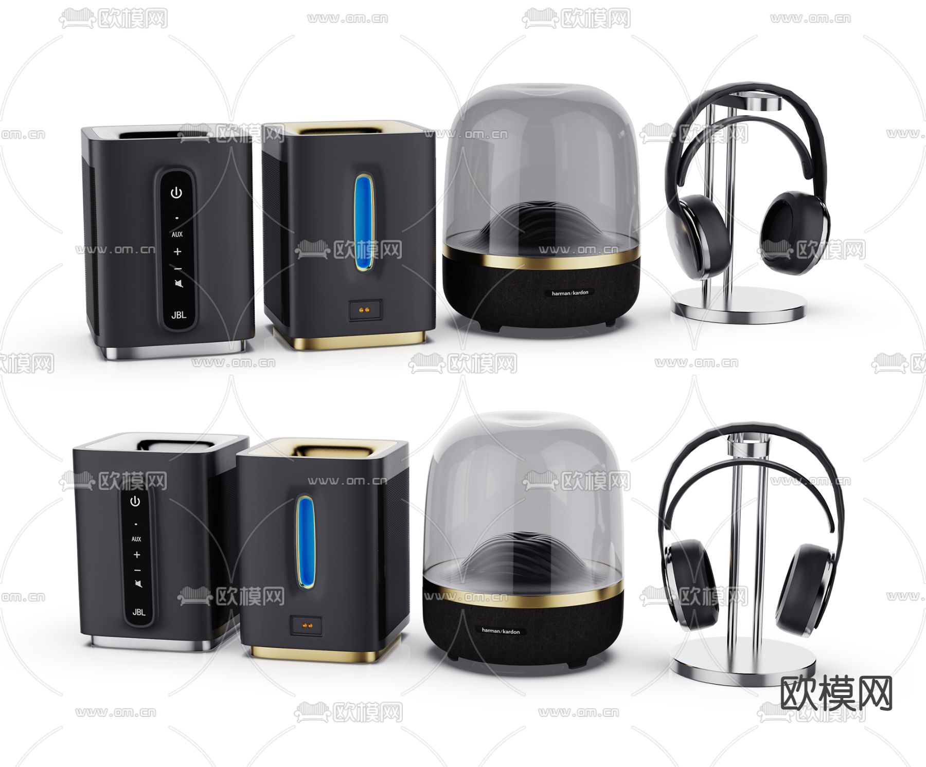 桌面小音响耳机3d模型下载