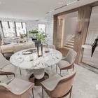 现代复式客厅餐厅免费3d模型