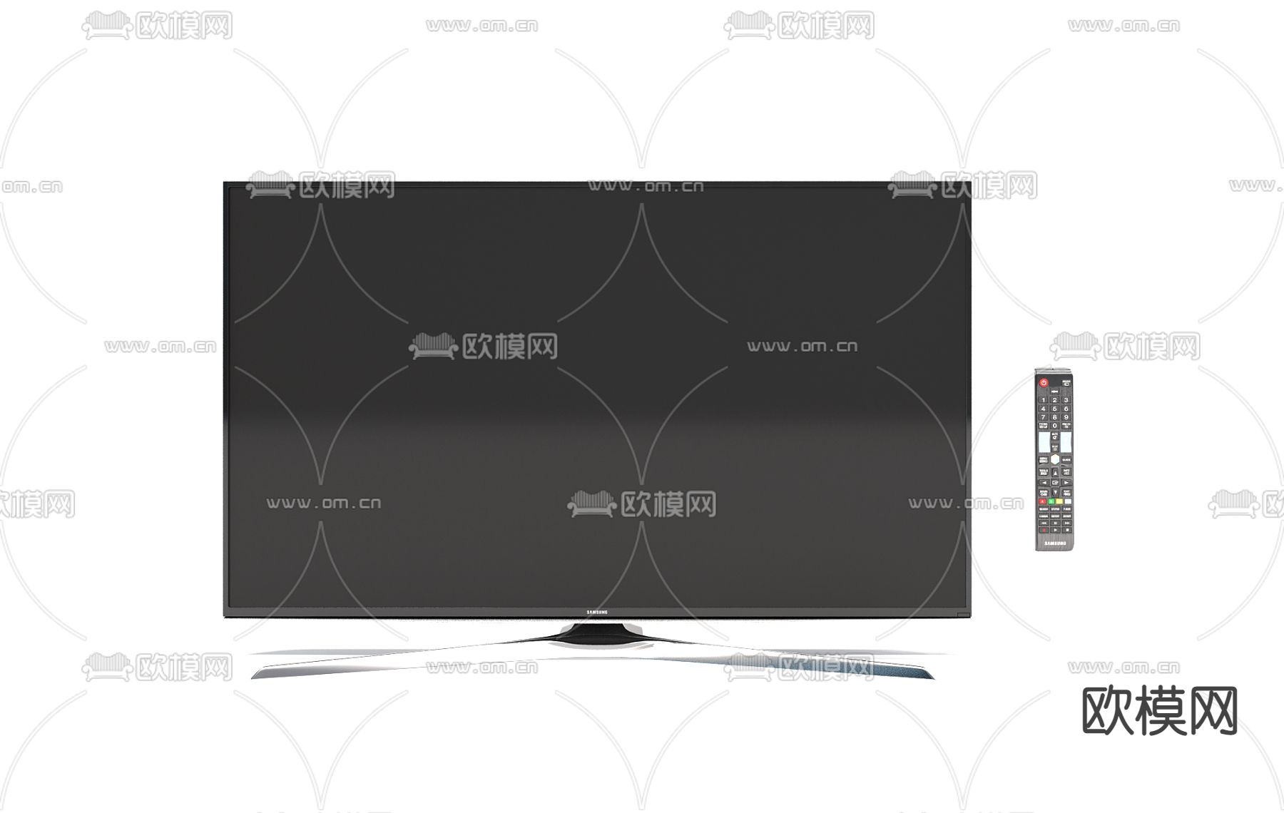 液晶电视遥控器免费3d模型下载