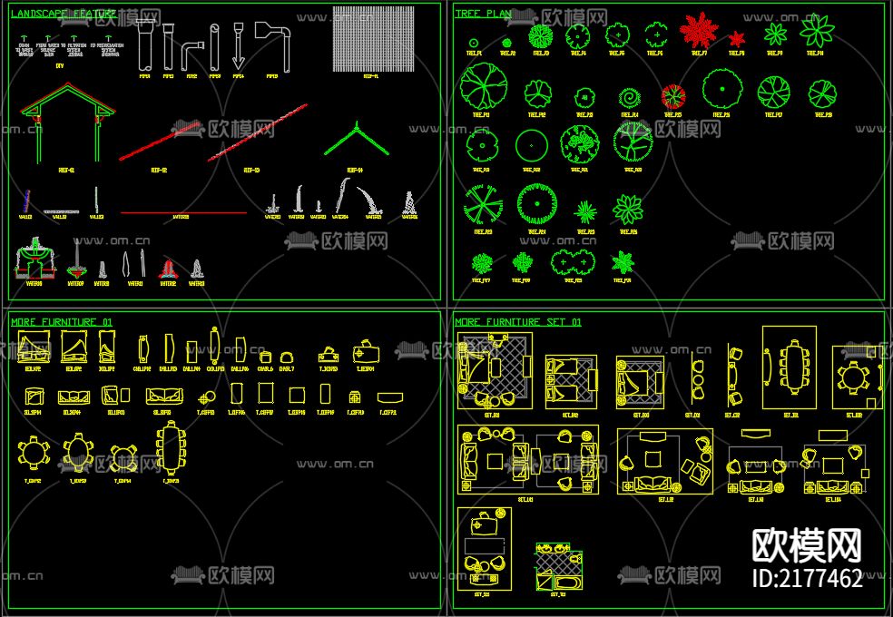 家具cad图库下载（渲染图4）