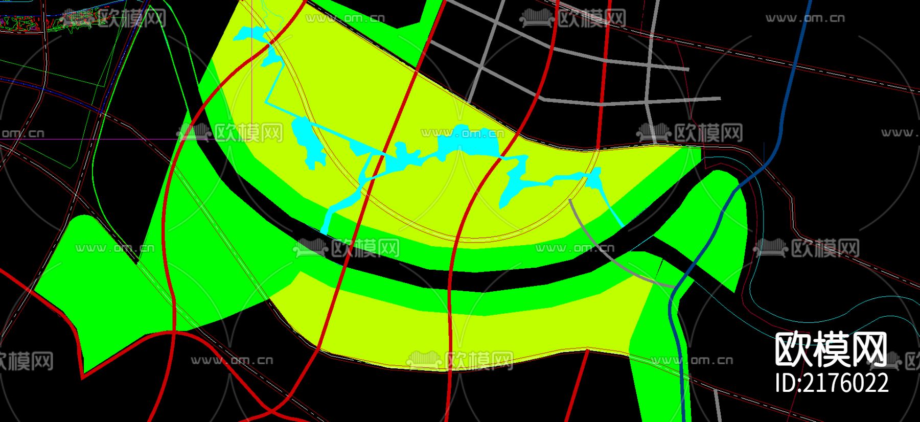 管画图规划图CAD施工图下载（渲染图2）
