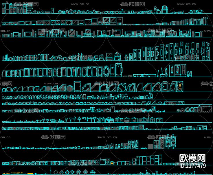 家居CAD图库下载（渲染图1）